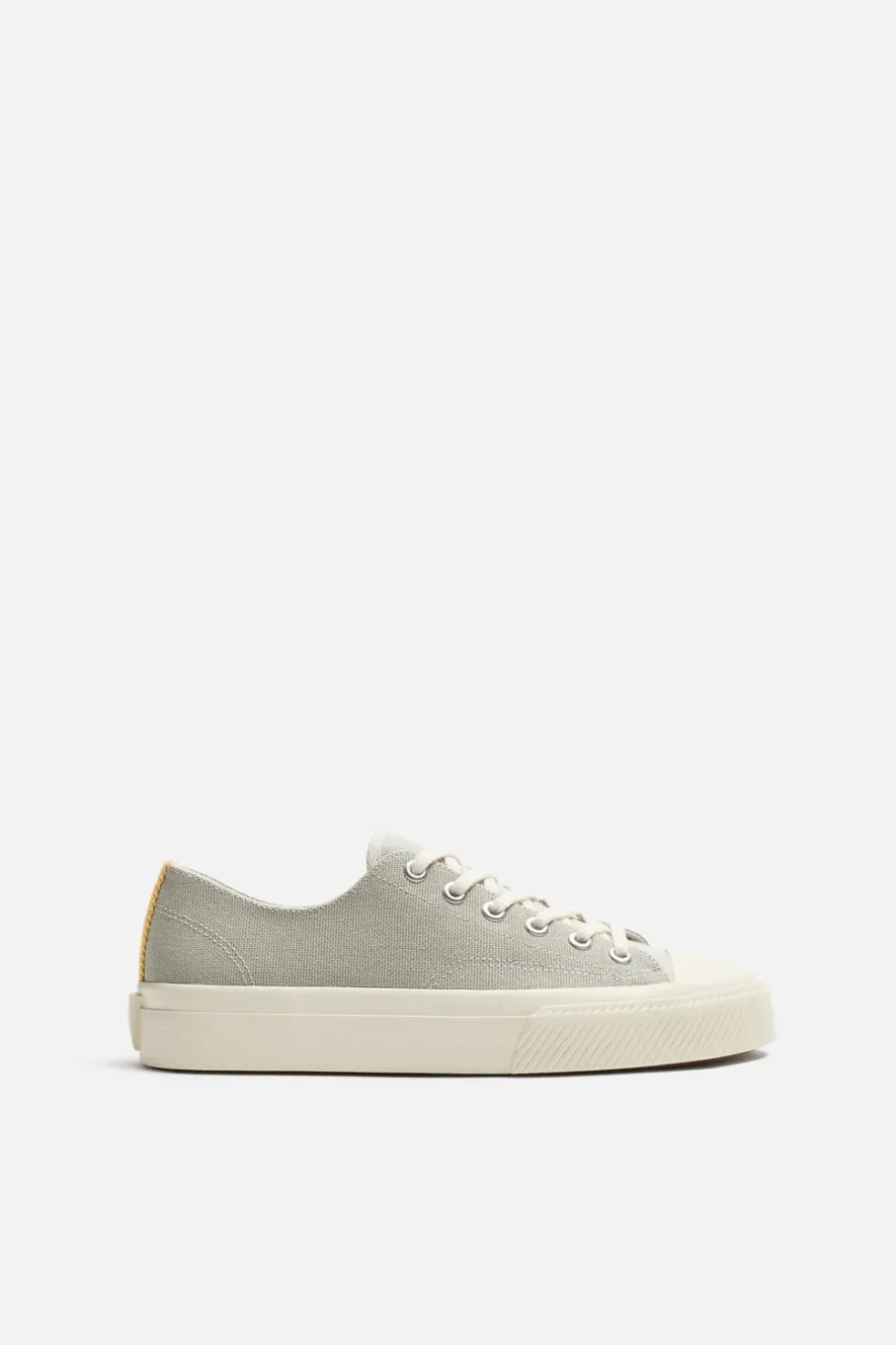 ZARA Desportivos|Sapatos^CHINELO DE TECIDO Caqui-claro