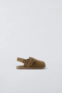 CHINELOS DE PELE EM CROUTE-ZARA Online