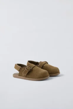 CHINELOS DE PELE EM CROUTE-ZARA Online