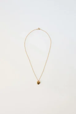COLAR CORAÇÃO RELICÁRIO COM BANHO A OURO 24KT-ZARA Clearance