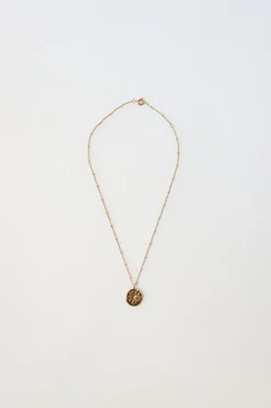 COLAR DE FLOR COM BANHO A OURO DE 24KT TRUE NEUTRALS-ZARA Cheap