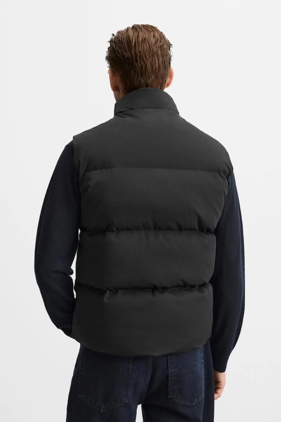 ZARA Blusões|Casacos De Pluma^COLETE ACOLCHOADO Preto