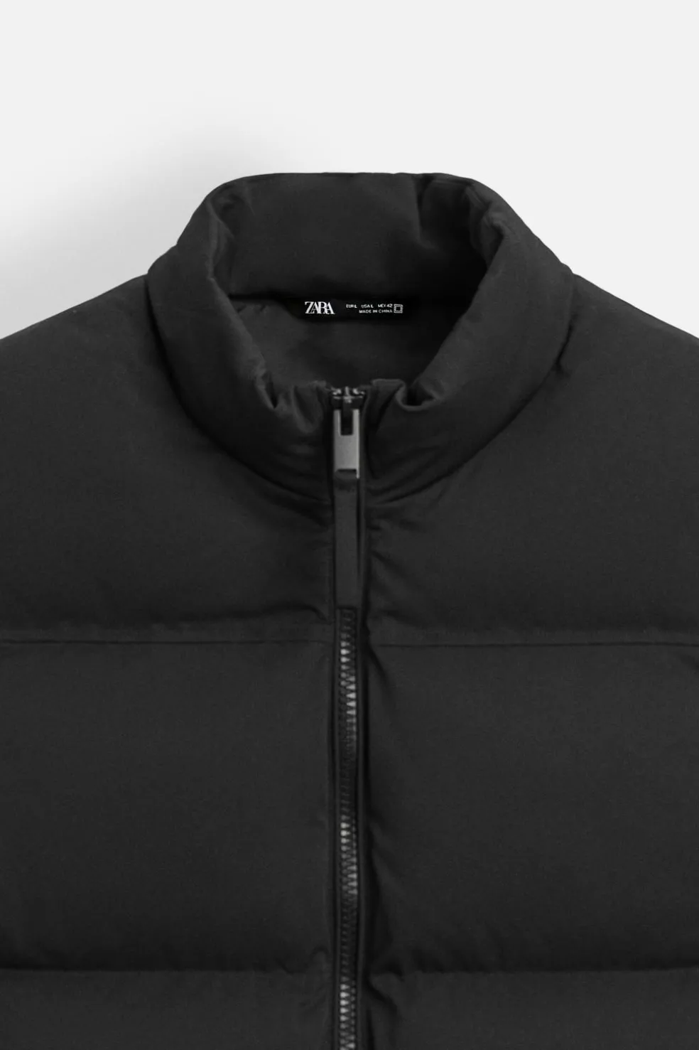 ZARA Blusões|Casacos De Pluma^COLETE ACOLCHOADO Preto