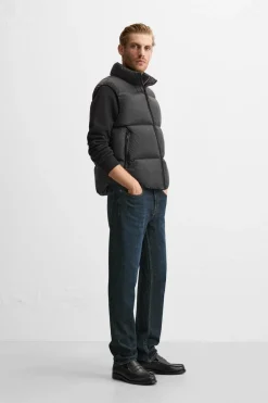 ZARA Vestuário De Inverno|Blusões^COLETE ACOLCHOADO Preto