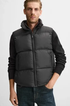 ZARA Vestuário De Inverno|Blusões^COLETE ACOLCHOADO Preto