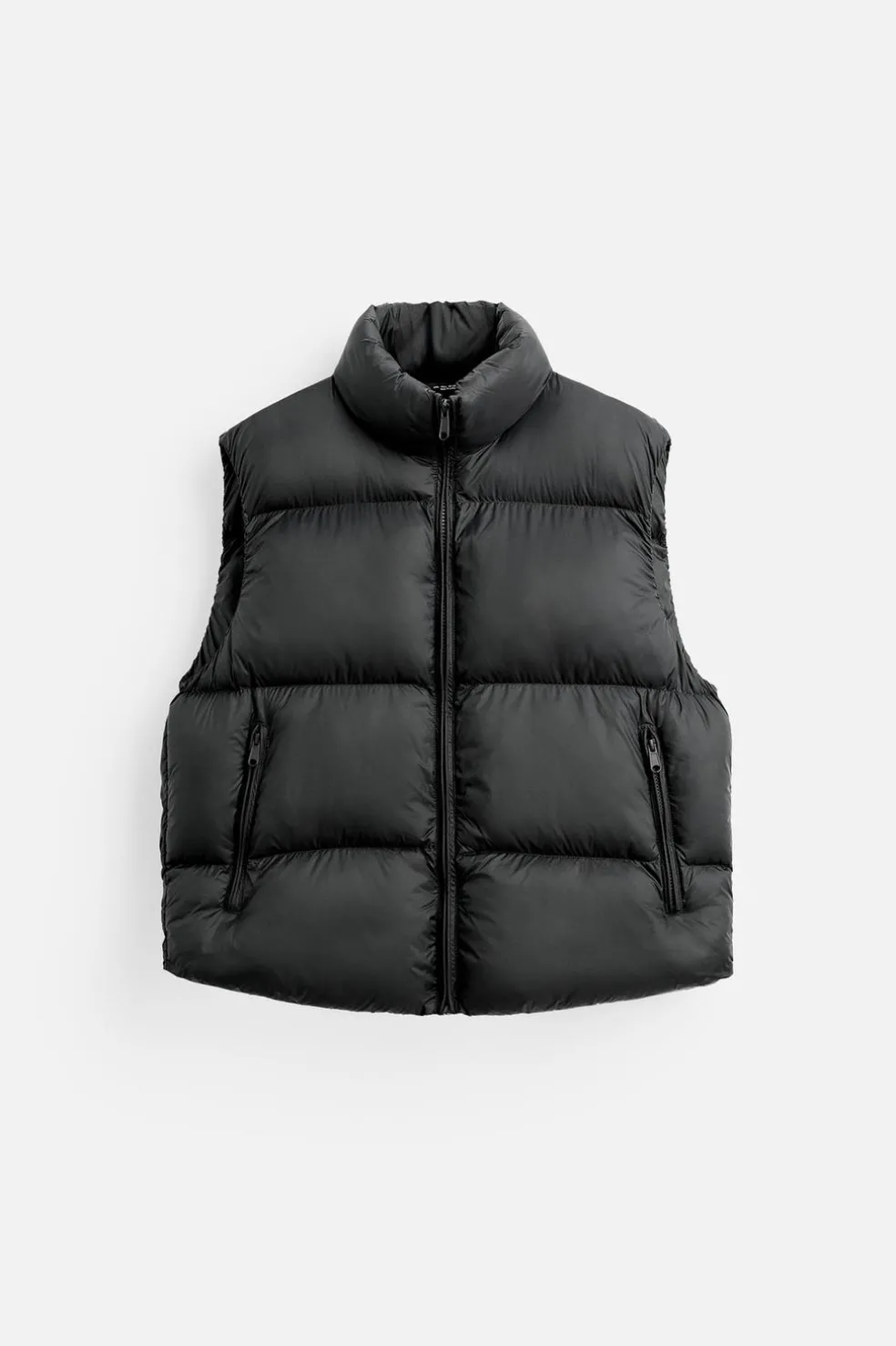 ZARA Vestuário De Inverno|Blusões^COLETE ACOLCHOADO Preto