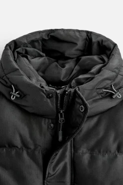 ZARA Blusões|Casacos De Pluma^COLETE ACOLCHOADO CAPUZ Preto