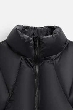 ZARA Blusões|Coletes^COLETE ACOLCHOADO CROPPED FIT Preto