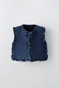 COLETE ACOLCHOADO EM GANGA-ZARA Discount