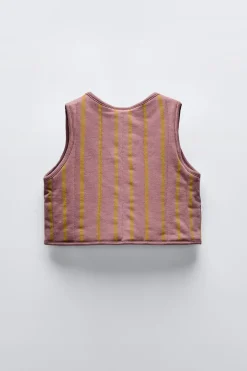 COLETE ACOLCHOADO ÀS RISCAS-ZARA Outlet