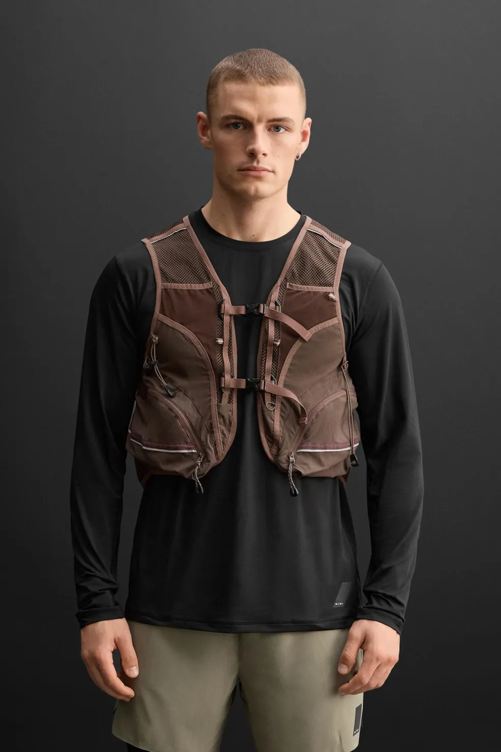 ZARA Coletes^COLETE BOLSOS UTILITY Grená-claro