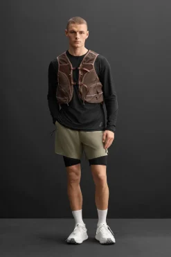 ZARA Coletes^COLETE BOLSOS UTILITY Grená-claro