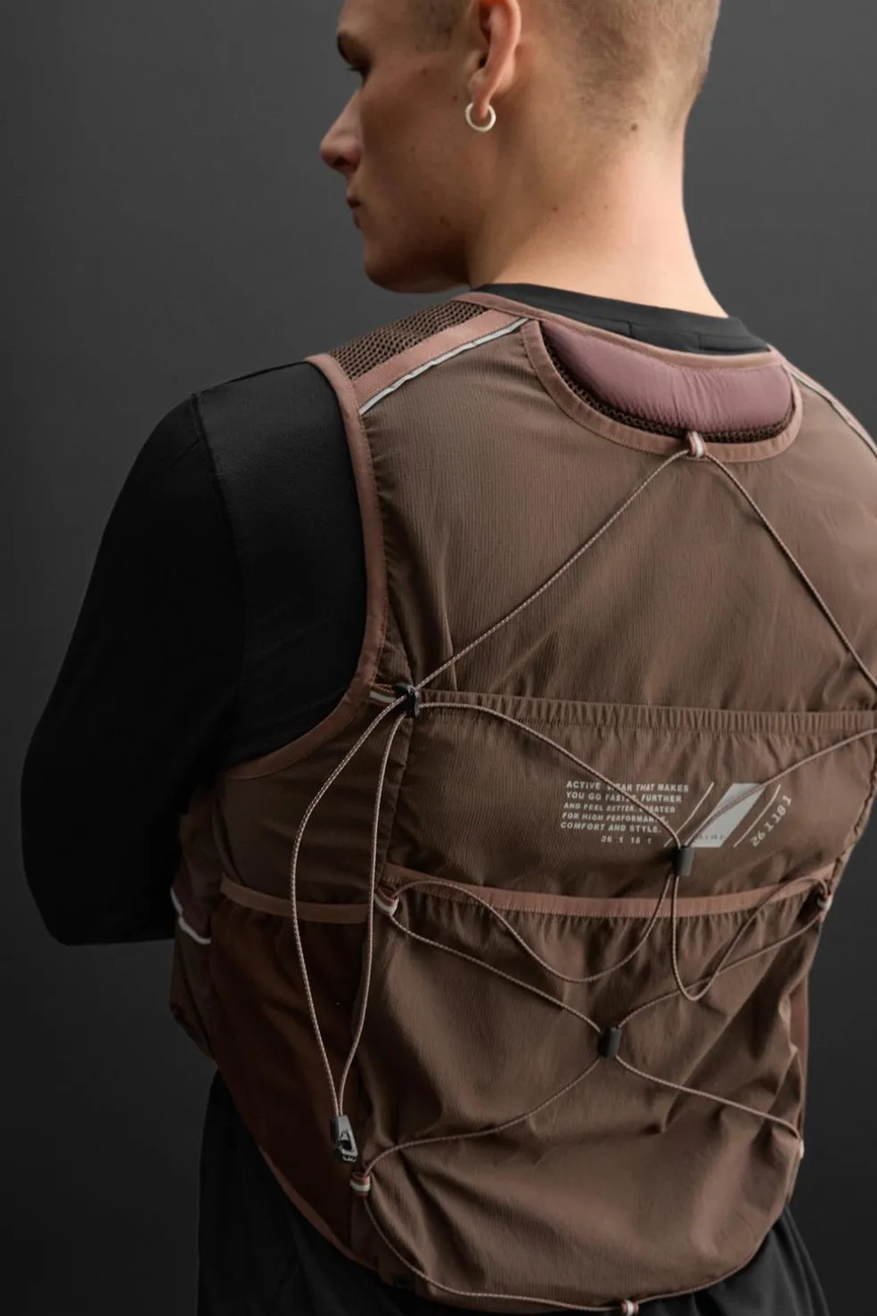 ZARA Coletes^COLETE BOLSOS UTILITY Grená-claro