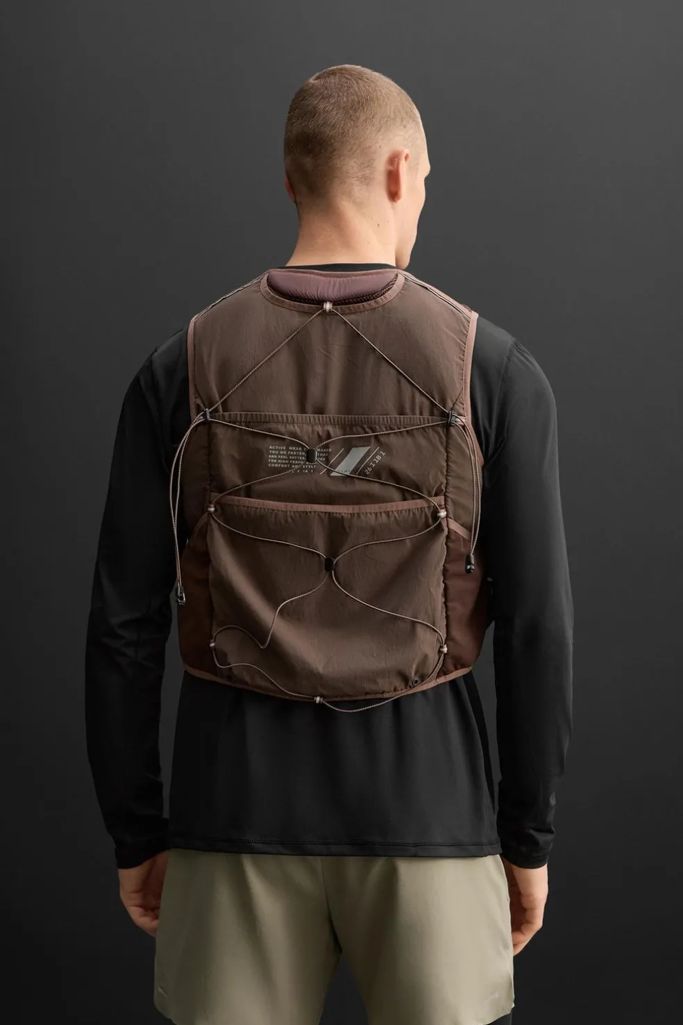 ZARA Coletes^COLETE BOLSOS UTILITY Grená-claro
