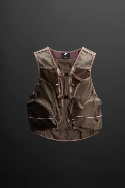 ZARA Coletes^COLETE BOLSOS UTILITY Grená-claro