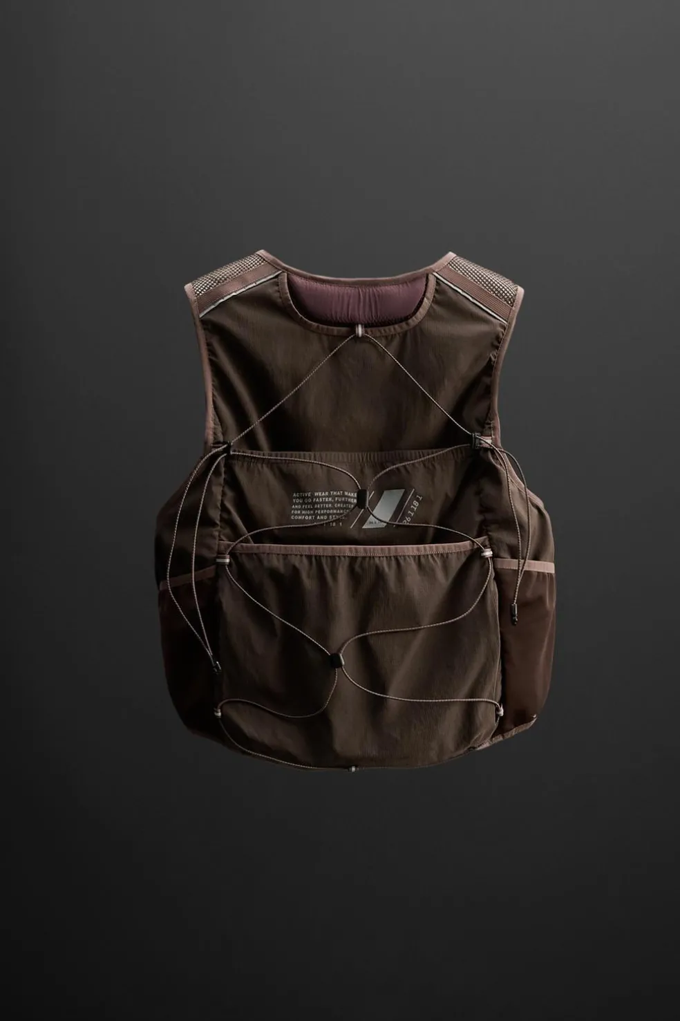 ZARA Coletes^COLETE BOLSOS UTILITY Grená-claro