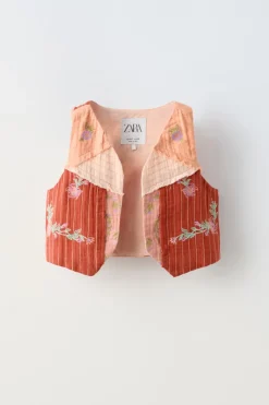 COLETE COM BORDADOS EM PATCHWORK-ZARA Best
