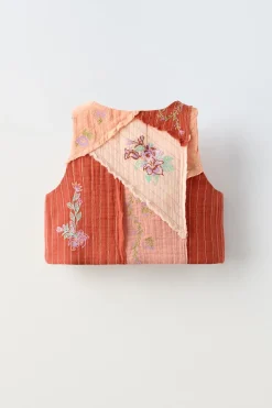 COLETE COM BORDADOS EM PATCHWORK-ZARA Best