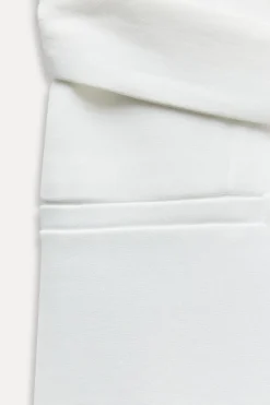 ZARA Blazers / Coletes|Vestidos^COLETE COMPRIDO CRUZADO COM CINTO Branco-marfim