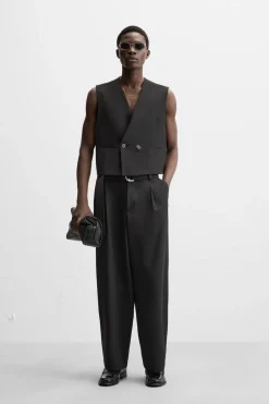 ZARA Coletes|Blazers^COLETE DE VESTIR BOXY FIT Preto