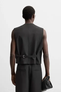 ZARA Coletes|Blazers^COLETE DE VESTIR BOXY FIT Preto