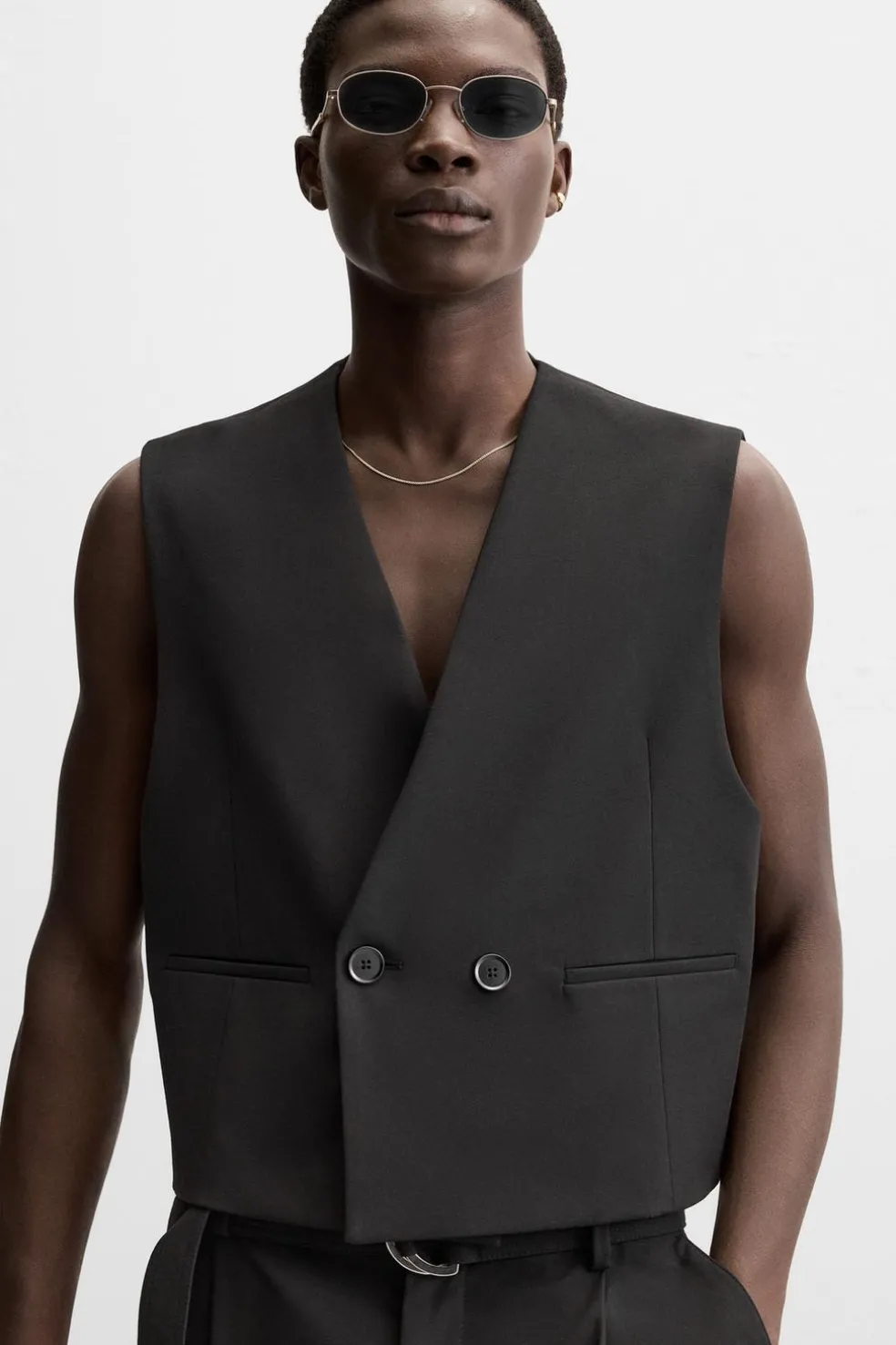 ZARA Coletes|Blazers^COLETE DE VESTIR BOXY FIT Preto