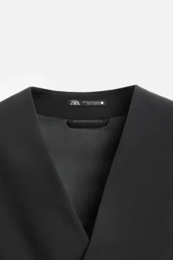 ZARA Coletes|Blazers^COLETE DE VESTIR BOXY FIT Preto
