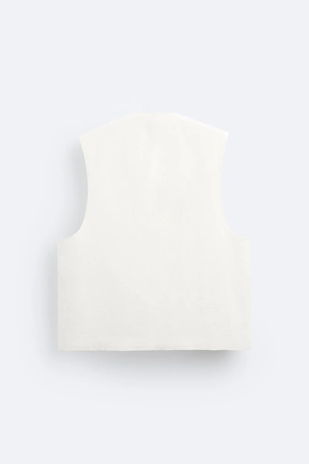 ZARA Coletes^COLETE EFEITO ENRUGADO Branco-marfim