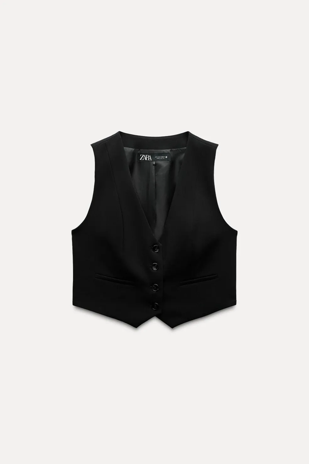 ZARA Blazers / Coletes^COLETE ESTILO ALFAIATE Preto