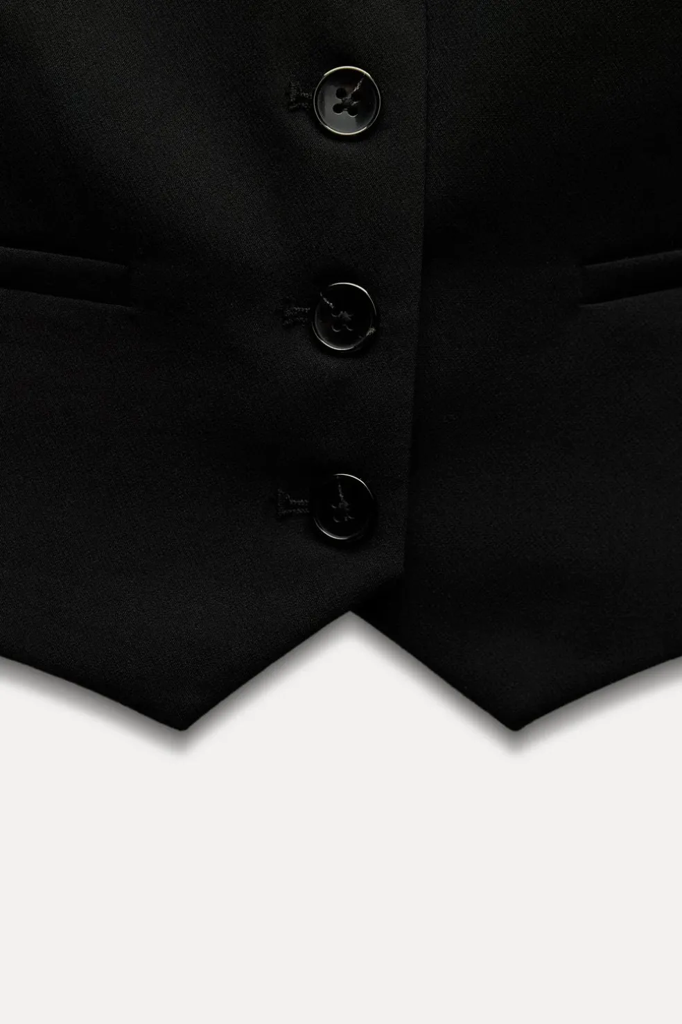 ZARA Blazers / Coletes^COLETE ESTILO ALFAIATE Preto