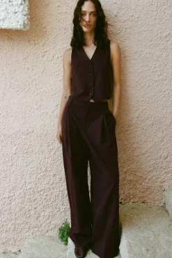 ZARA Blazers / Coletes^COLETE JUSTO Bordeaux