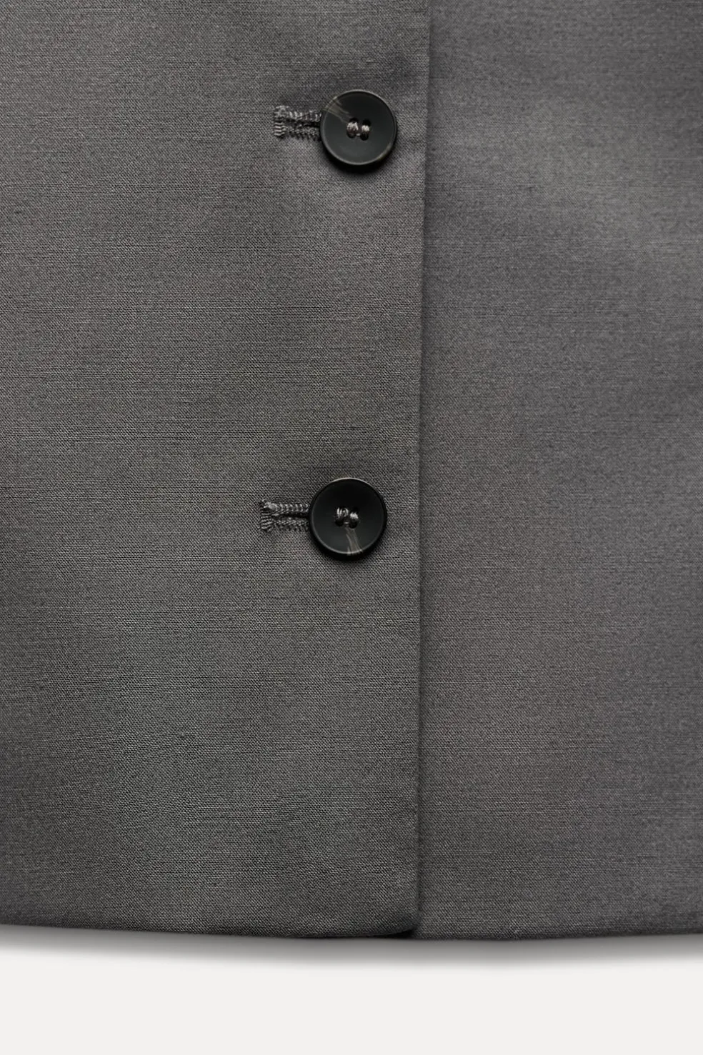 ZARA Blazers / Coletes^COLETE JUSTO TIPO TOP Petróleo-claro