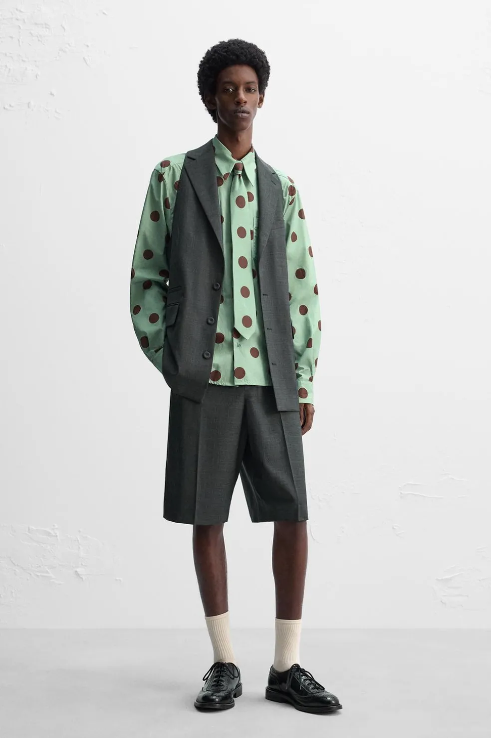 ZARA Coletes^COLETE LOOSE FIT X HARRY LAMBERT Cinzento