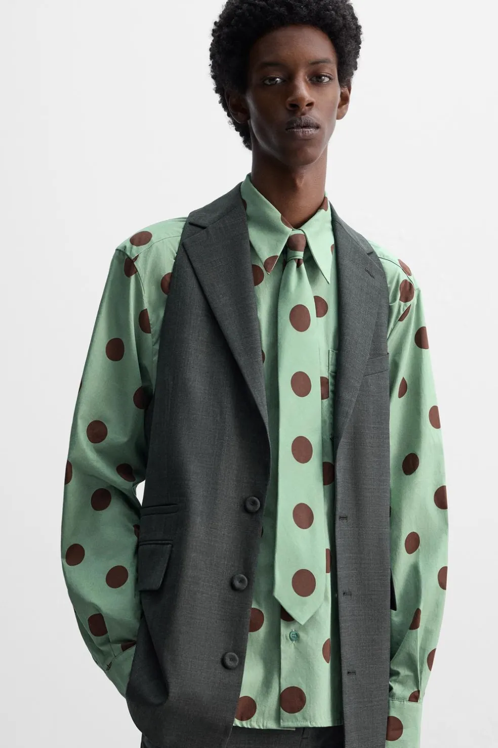 ZARA Coletes^COLETE LOOSE FIT X HARRY LAMBERT Cinzento