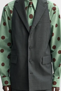 ZARA Coletes^COLETE LOOSE FIT X HARRY LAMBERT Cinzento