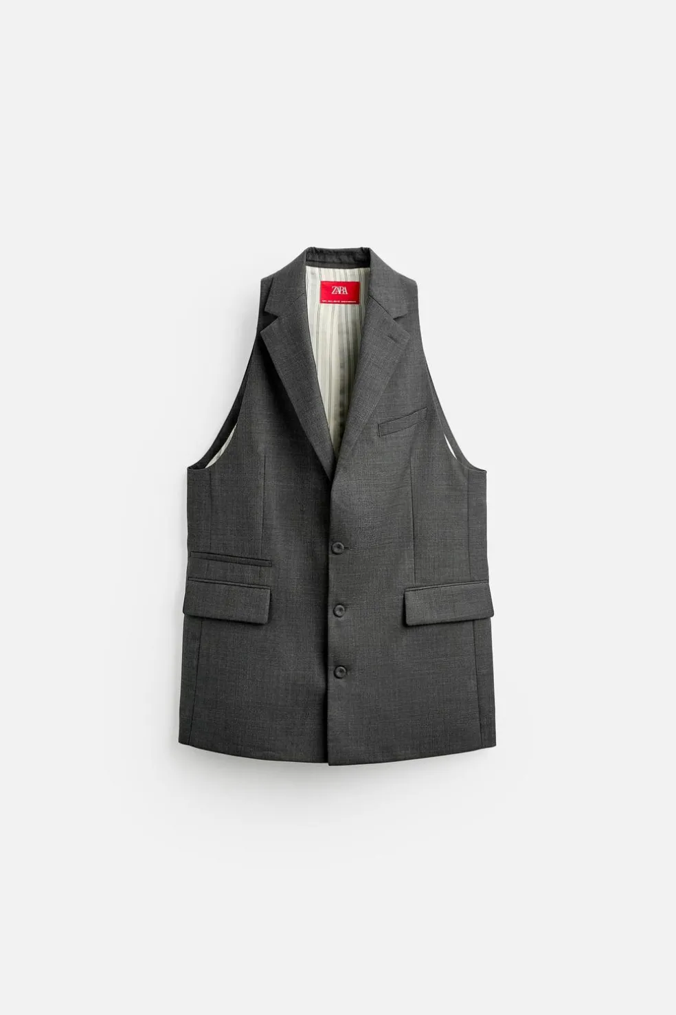 ZARA Coletes^COLETE LOOSE FIT X HARRY LAMBERT Cinzento