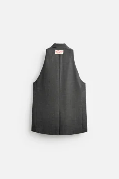 ZARA Coletes^COLETE LOOSE FIT X HARRY LAMBERT Cinzento