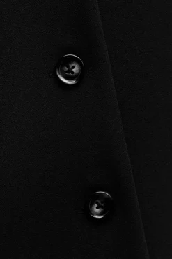 ZARA Blazers / Coletes^COLETE OVERSIZE COM BOTÕES Preto