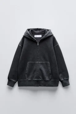 CONJUNTO COM EFEITO LAVADO - SWEATSHIRT E CALÇAS-ZARA Online