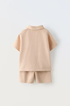 CONJUNTO CREPE POLO E CALÇÕES BERMUDA-ZARA Best