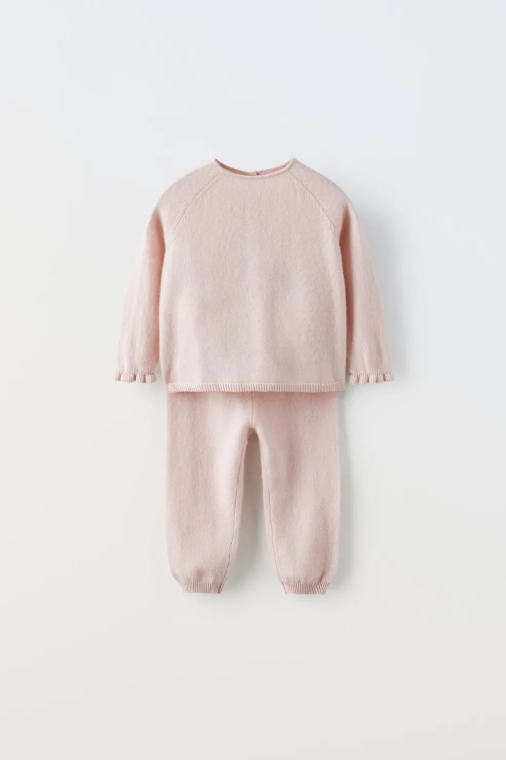 CONJUNTO DE CAMISOLA E CASACO 2 EM 1 E CALÇAS 100% CAXEMIRA-ZARA Fashion