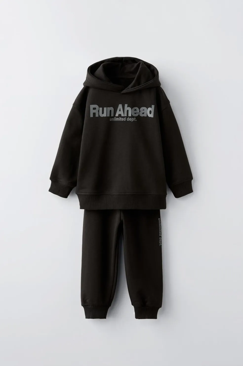 CONJUNTO DE FELPA COM SWEATSHIRT E JOGGER COM MENSAGEM-ZARA Best