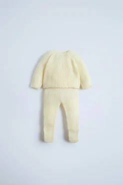 CONJUNTO DE JERSEY E POLAINA COM LÃ ALPACA-ZARA Outlet