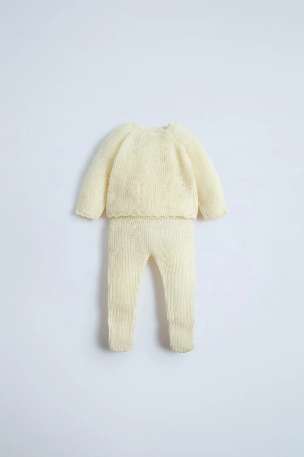 CONJUNTO DE JERSEY E POLAINA COM LÃ ALPACA-ZARA Outlet