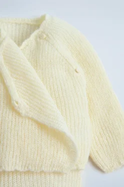 CONJUNTO DE JERSEY E POLAINA COM LÃ ALPACA-ZARA Outlet