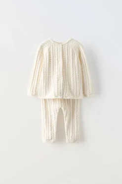CONJUNTO DE MALHA EM ALGODÃO E SEDA-ZARA Discount