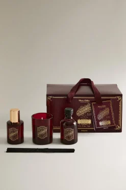 ZARA Fragrâncias Para Casa|Fragrâncias Para Casa^CONJUNTO DE PRESENTE GINGERBREAD (CONJUNTO DE 3) Vermelho