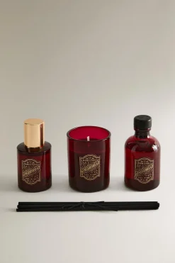 ZARA Fragrâncias Para Casa|Fragrâncias Para Casa^CONJUNTO DE PRESENTE GINGERBREAD (CONJUNTO DE 3) Vermelho