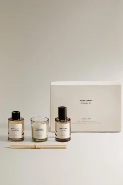 ZARA Fragrâncias Para Casa|Fragrâncias Para Casa^CONJUNTO DE PRESENTE WHITE JASMINE (CONJUNTO DE 3) Branco