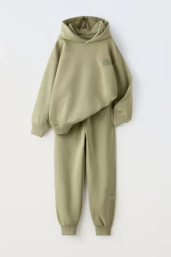 CONJUNTO DE SWEATSHIRT COM CAPUZ E JOGGER-ZARA Discount